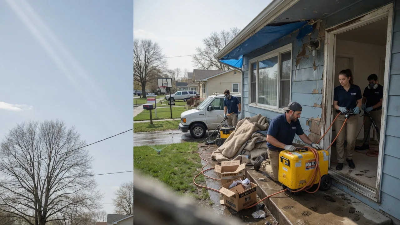 Basement Flood Cleanup in New Castle, IN near me
